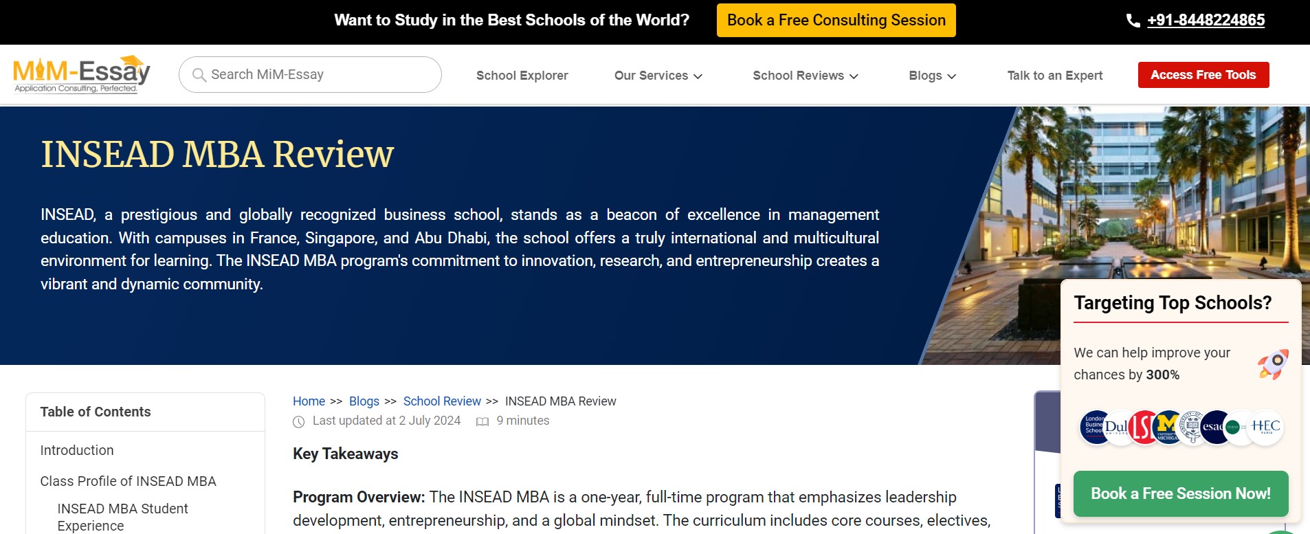 INSEAD MBA: Your Fast Track to Career Excellence